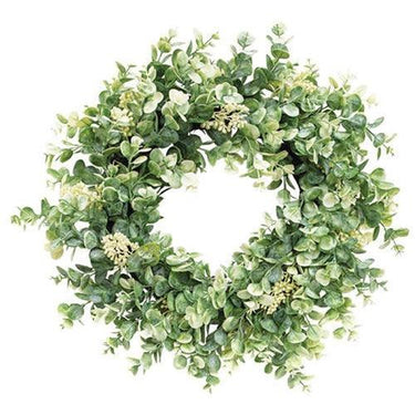 Seeded Baby Eucalyptus Twig Wreath - The Fox Decor